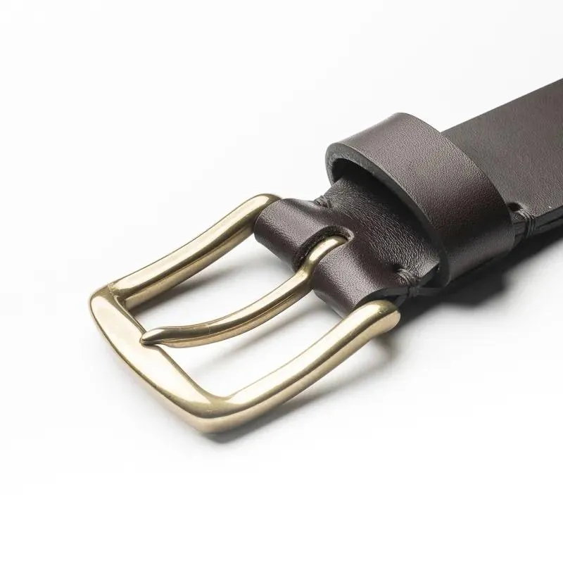 Flintholm, 40mm leather belt, Brown