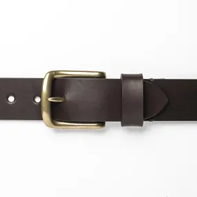 Flintholm, 40mm leather belt, Brown