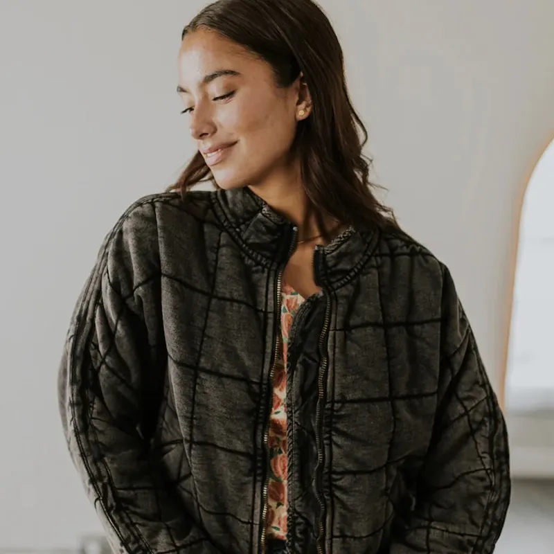 Free People Quilted Jacket - William Jacket