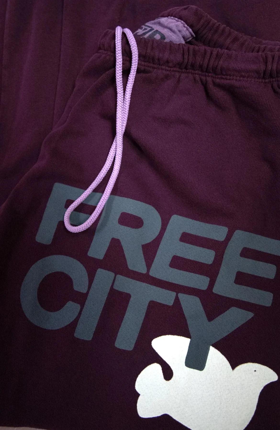 FREECITY LARGE SWEATPANT IN EGGPLANT