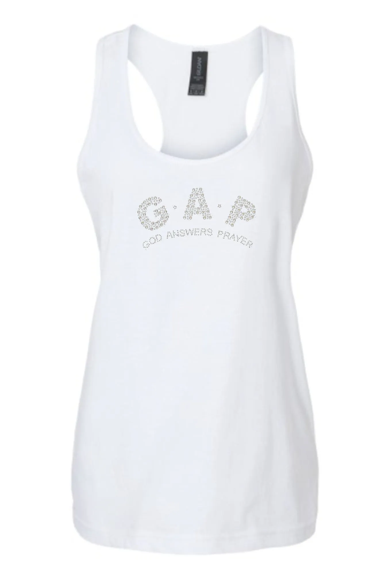 God Answers Prayers Rhinestone Tank Top