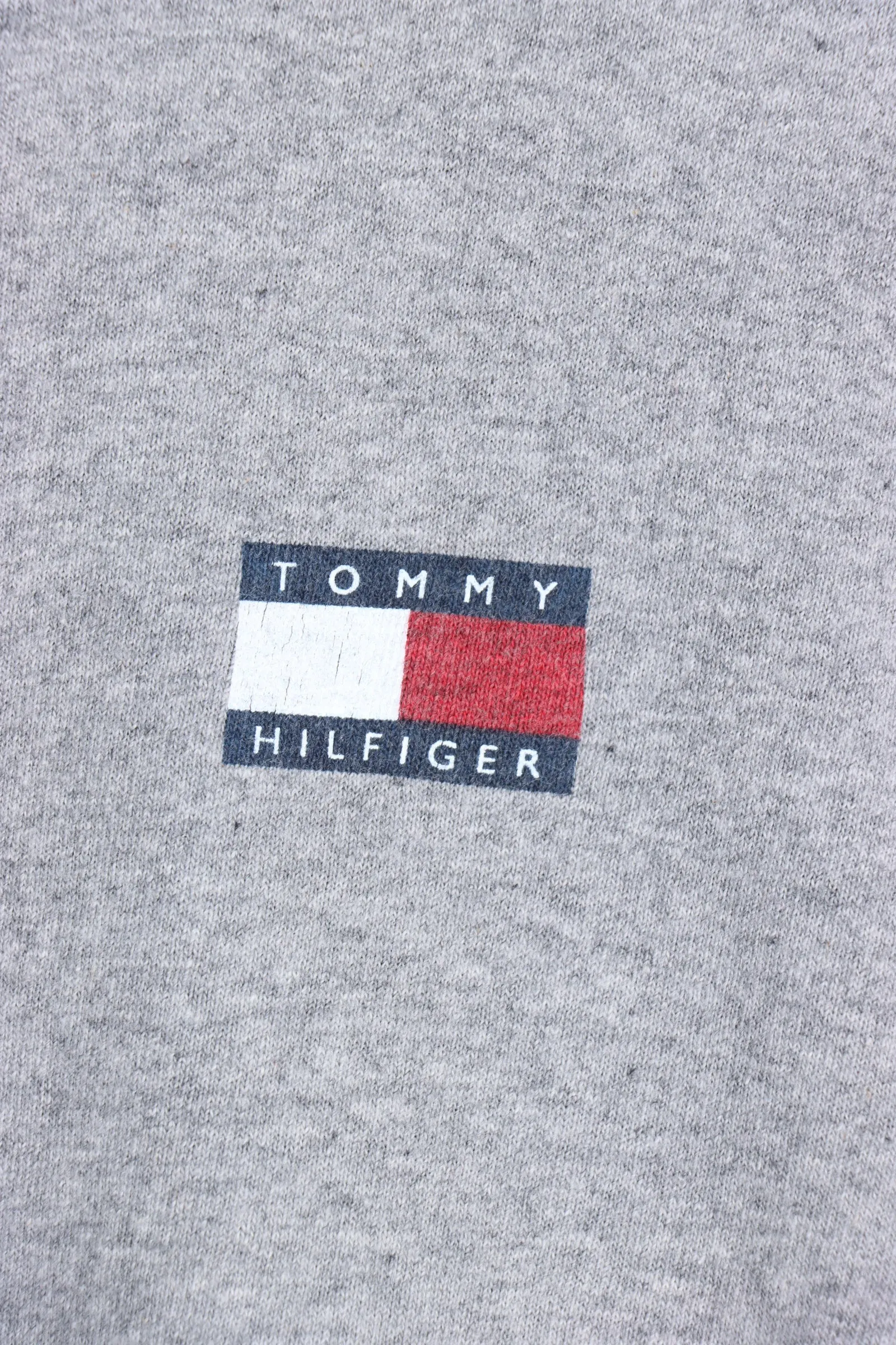 Grey TOMMY HILFIGER USA Made Logo T-Shirt (XL)