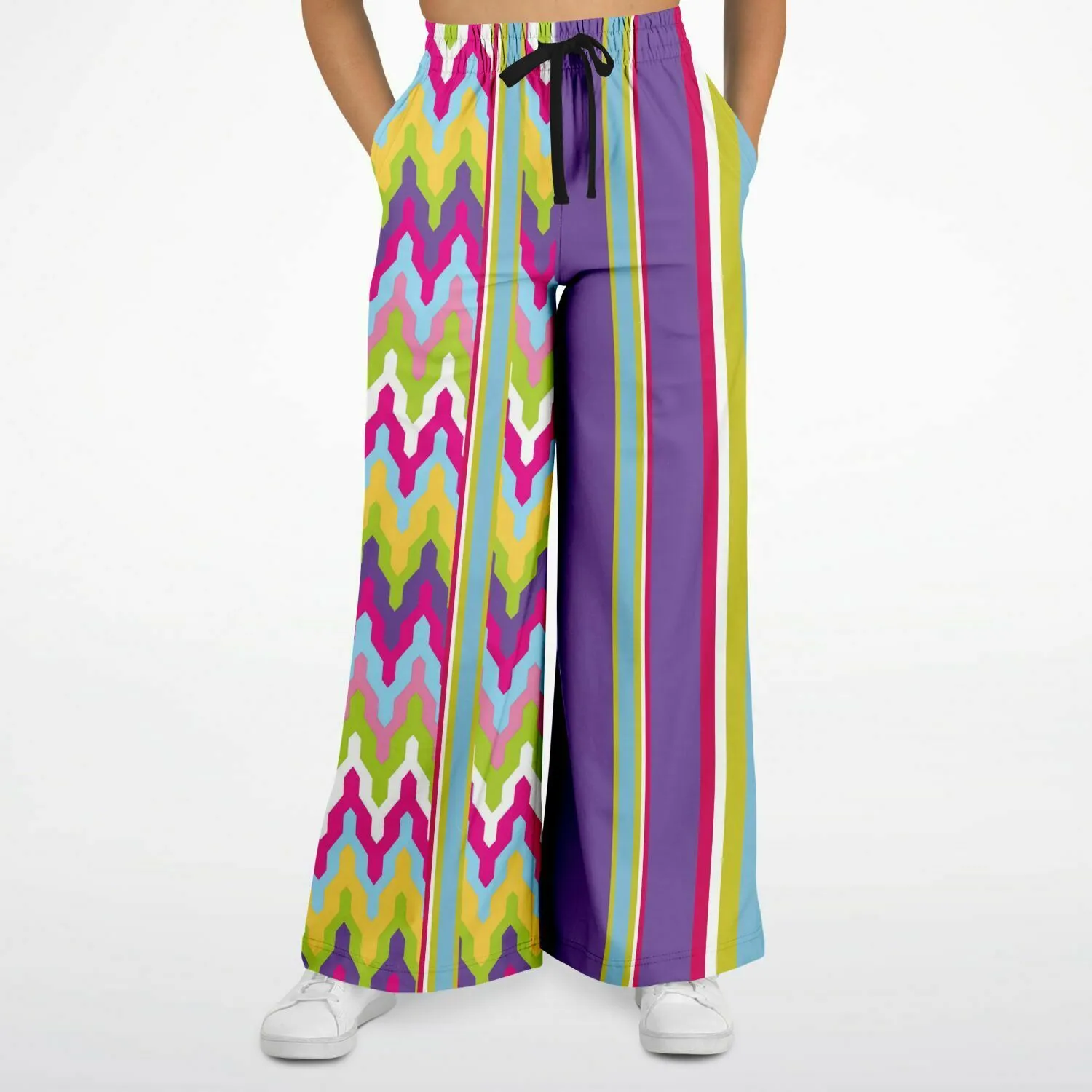 Groovy Purple Calypso Stretchy Phat Bellbottoms