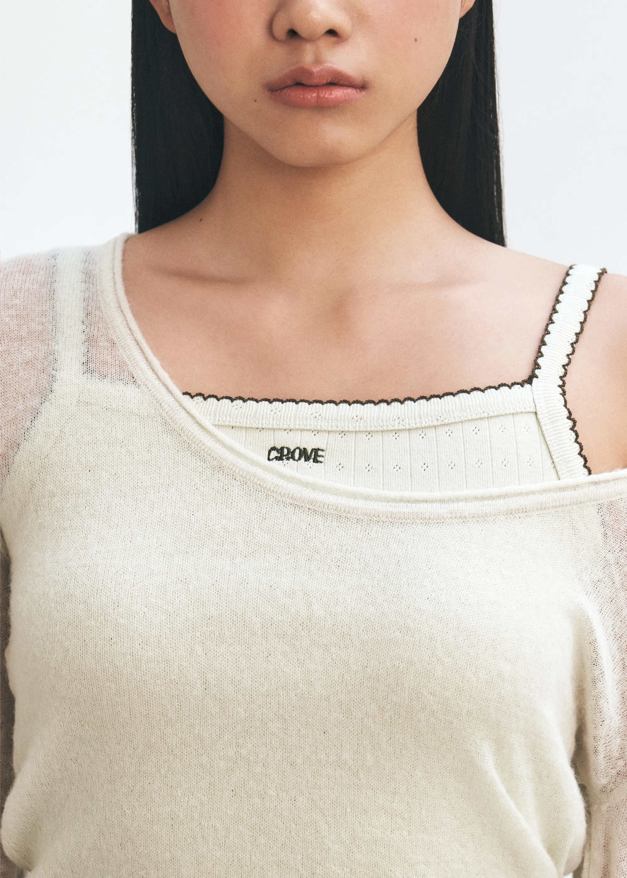 GROVE  |Sleeveless Street Style Plain Short Sleeves Logo