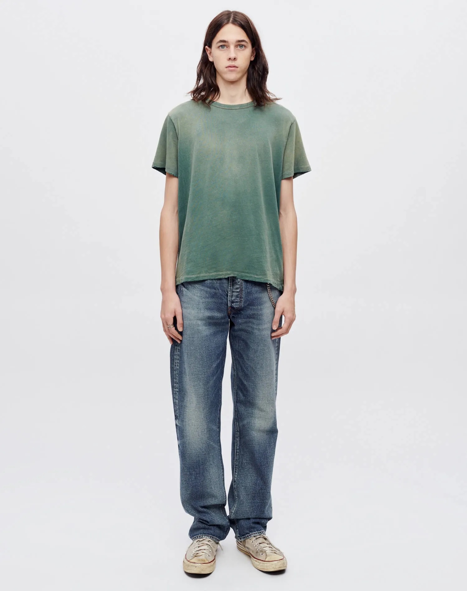 Hanes Classic Tee - Sun Faded Forest Green