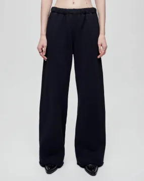 Hanes Wide Leg Sweatpant - Black