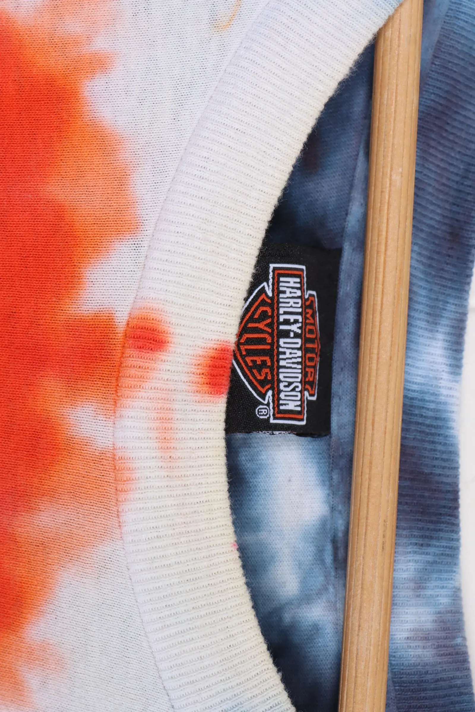 HARLEY DAVIDSON Colourful Tie-Dye All Over Eagle USA MadeTee