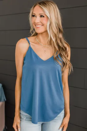 Heard About You Tank Top- French Blue