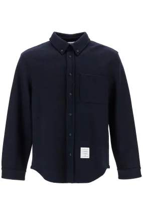 herringbone wool blend overshirt MJT495A J0160 NAVY