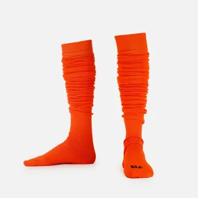 Hue Orange Long Scrunchie Socks