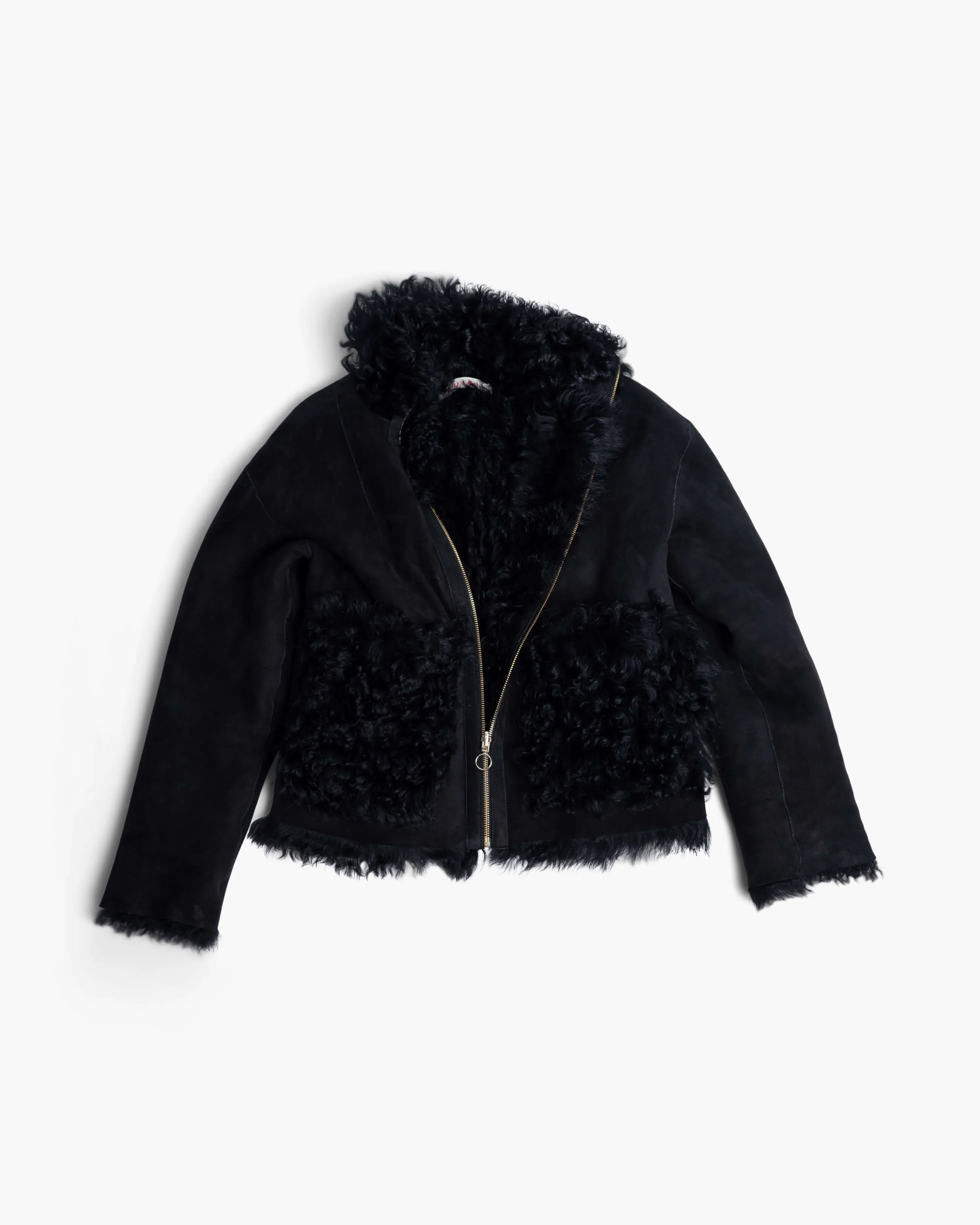  INUIKII Shearling Jacket Black 