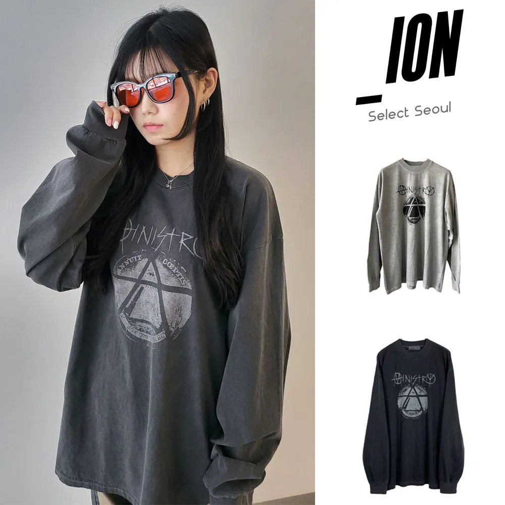 IONSEOUL  |Crew Neck Unisex Street Style Short Sleeves