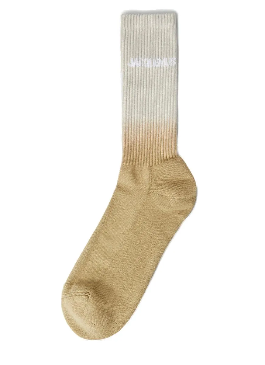 Jacquemus Les Chaussettes Logo Intarsia Gradient Socks