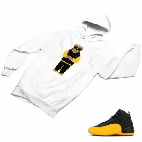 Jordan 12 University Gold Matching Custom Designed Hoodies JD 12-17-20