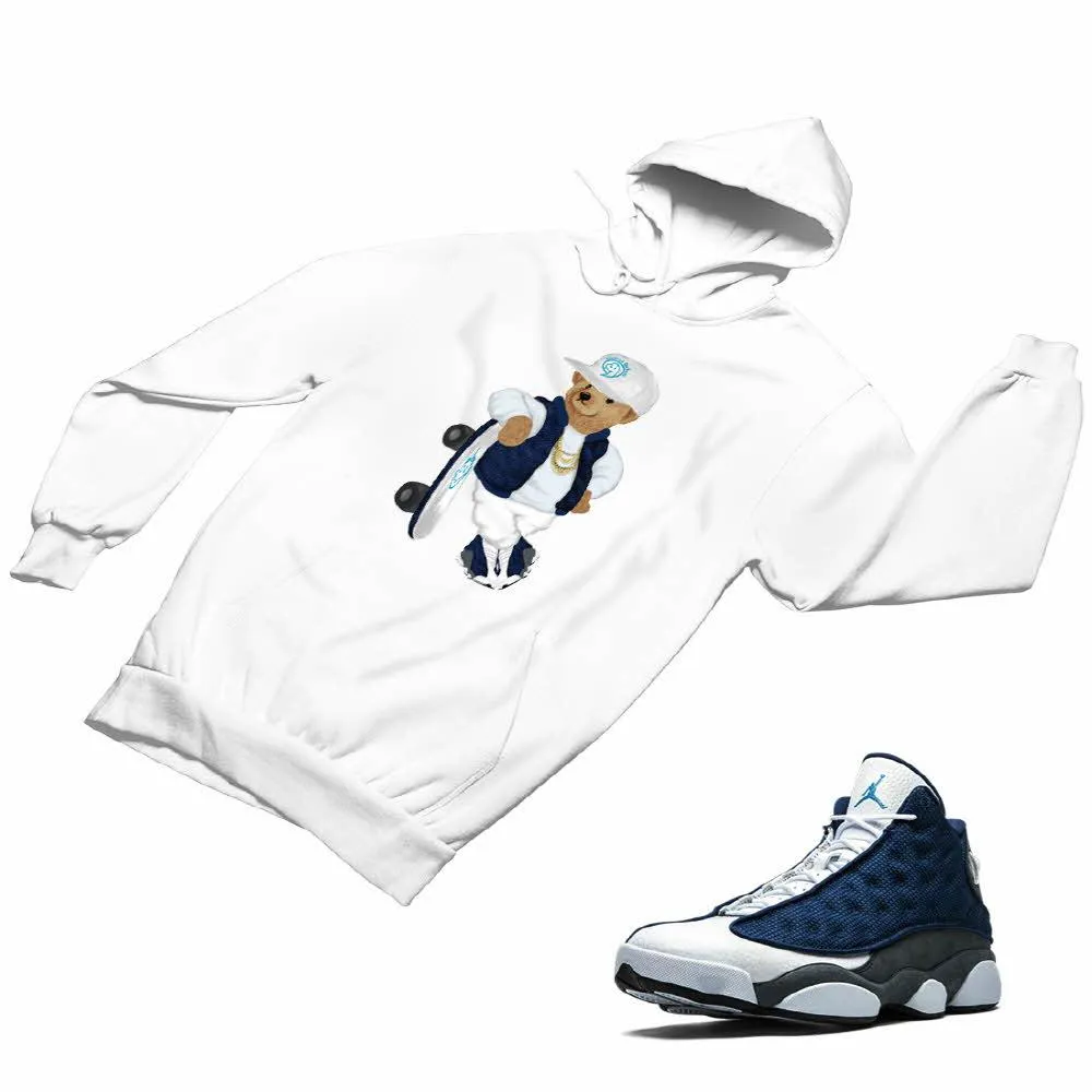 Jordan 13 flint grey Matching Custom Designed Hoodies JD 13-18-14