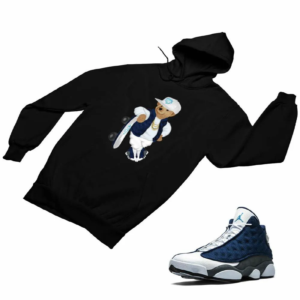 Jordan 13 flint grey Matching Custom Designed Hoodies JD 13-18-14