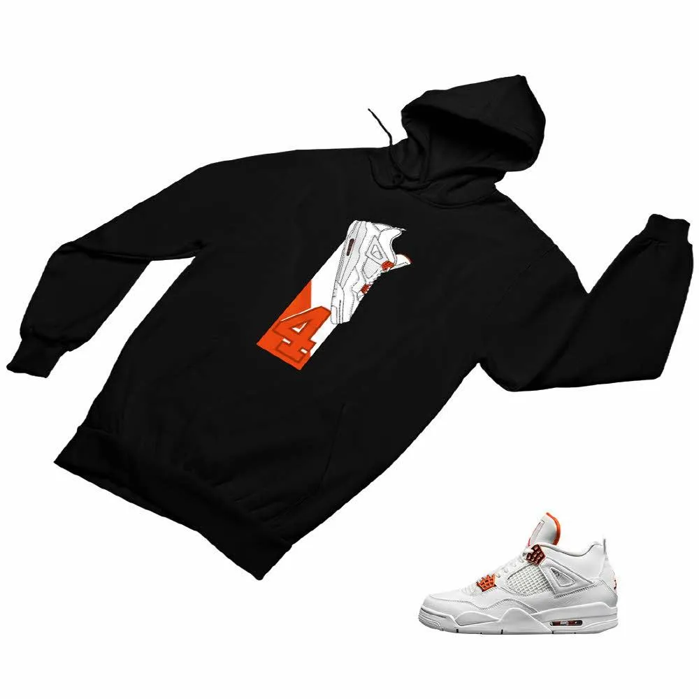 Jordan 4 Orange Matching Custom Designed Hoodies JD 4-23-2