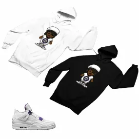 Jordan 4 Purple Matching Custom Designed Hoodies JD 4-23-20