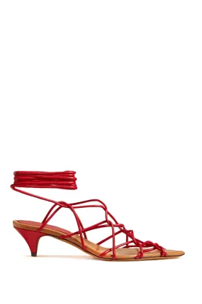 Khaite Replace With Double Quotearden Low Heel Sand   Red