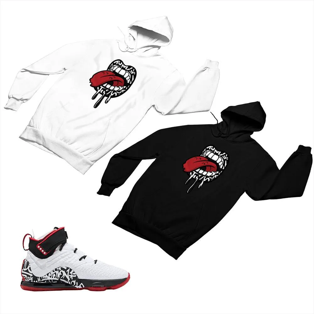 LeBron 17 Graffiti Matching Custom Designed Hoodies NLB17 1-4-2