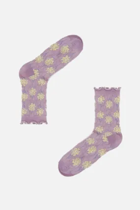 Lilac Pretty Socks