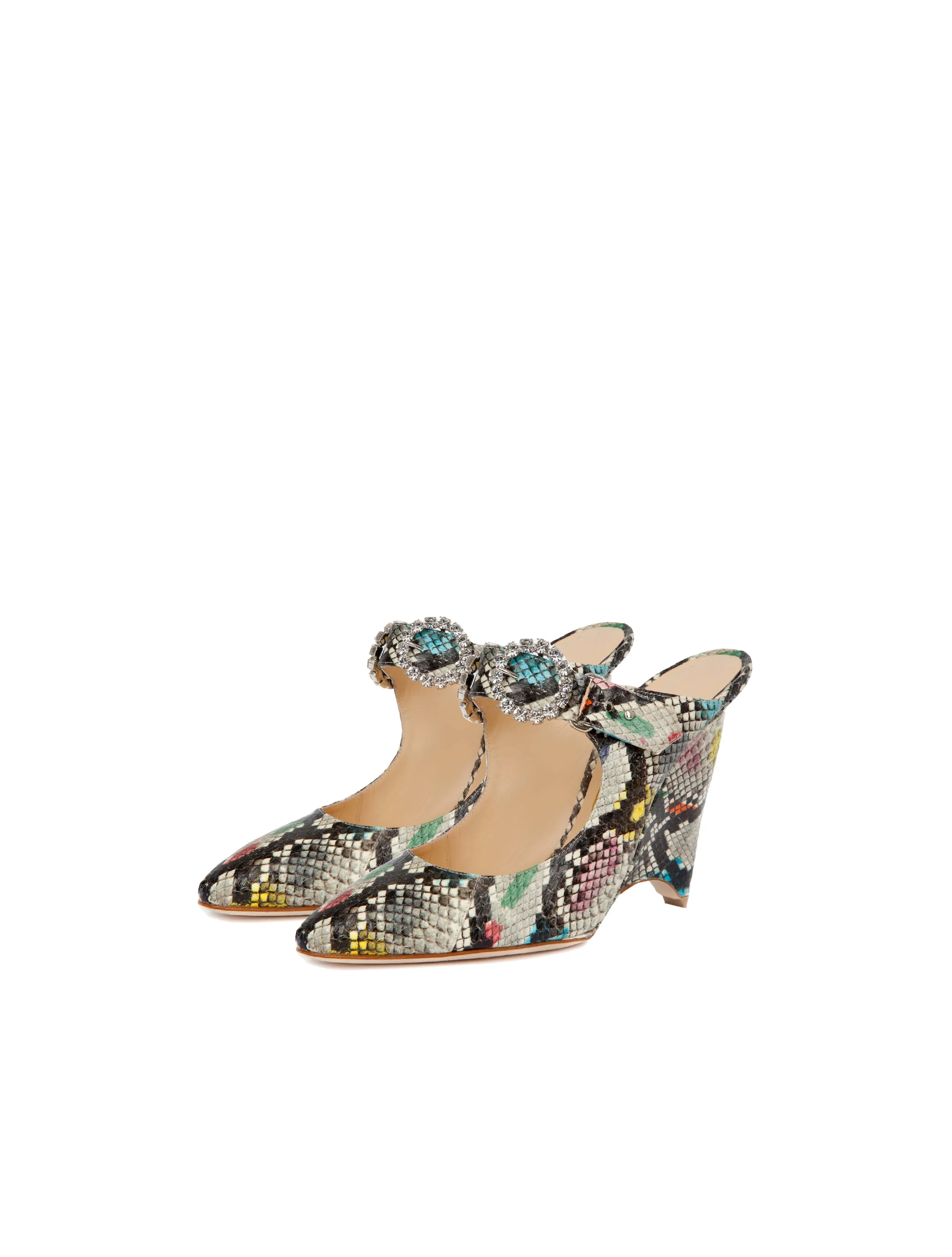 Liudmila Watercolor Python Starry Eyed 100 Wedge