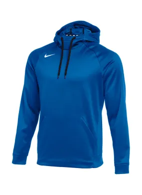 Logo Hoodies | Nike Men's Therma-FIT Fleece Hoodie Team Royal / White 