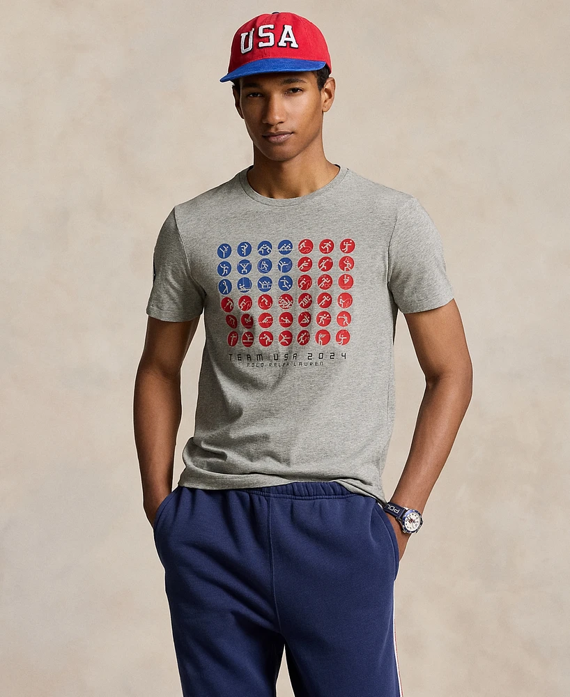 Macy's Polo Ralph Lauren Men's Custom Slim Fit Team Usa T-Shirt