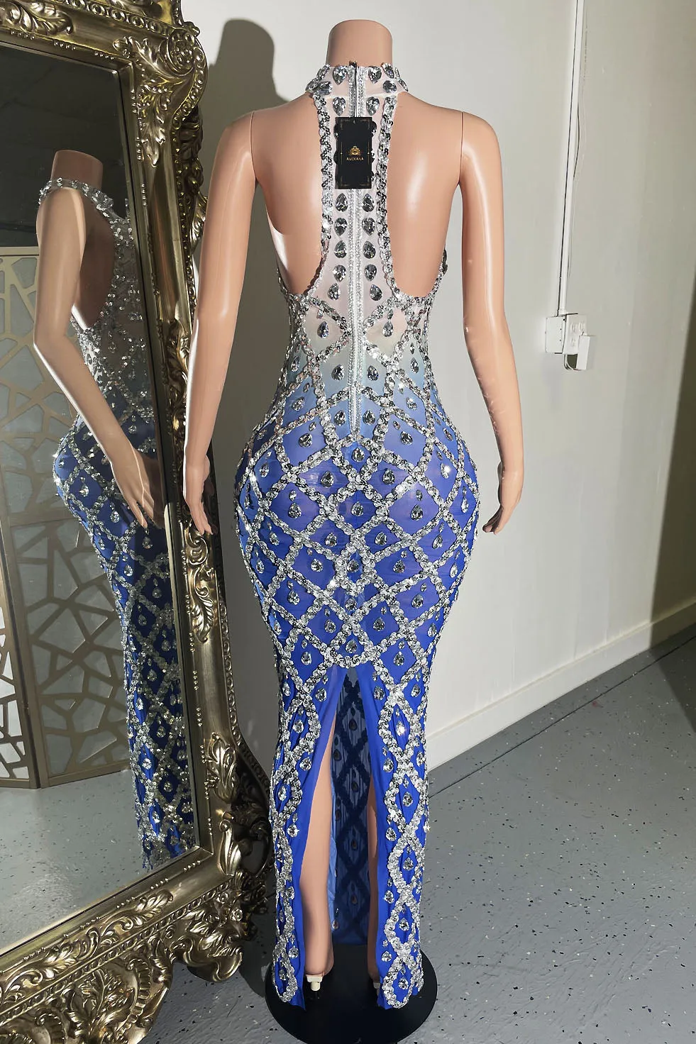 Midnight Rhinestone Dress