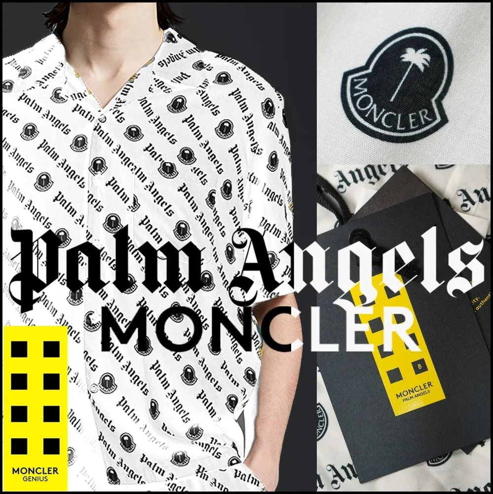 MONCLER  |Short Sleeves Logo Shirts