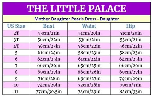 Mother Daughter Pearls Dress - Priority Shipping