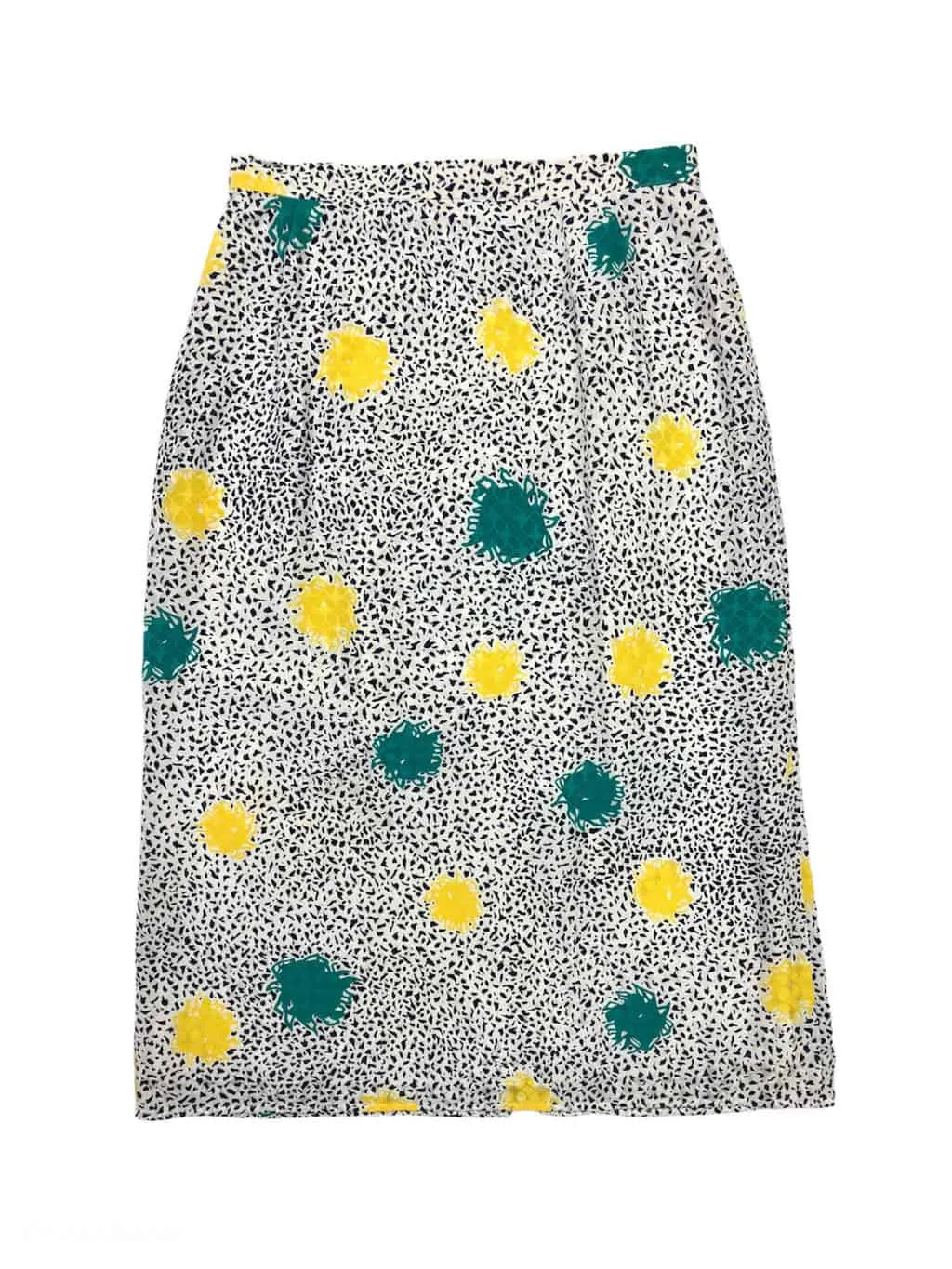 Multicoloured abstract print midi skirt, multicoloured – Small