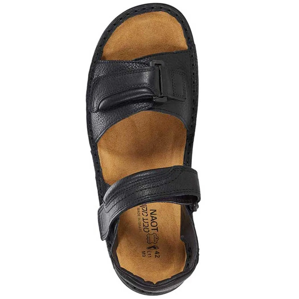 Naot Lappland Sandal Soft Black Leather (Men's)