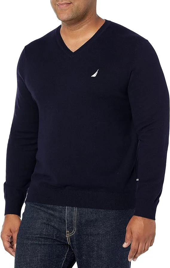 Nautica Men's Classic Fit Navtech Soft V-Neck Sweater