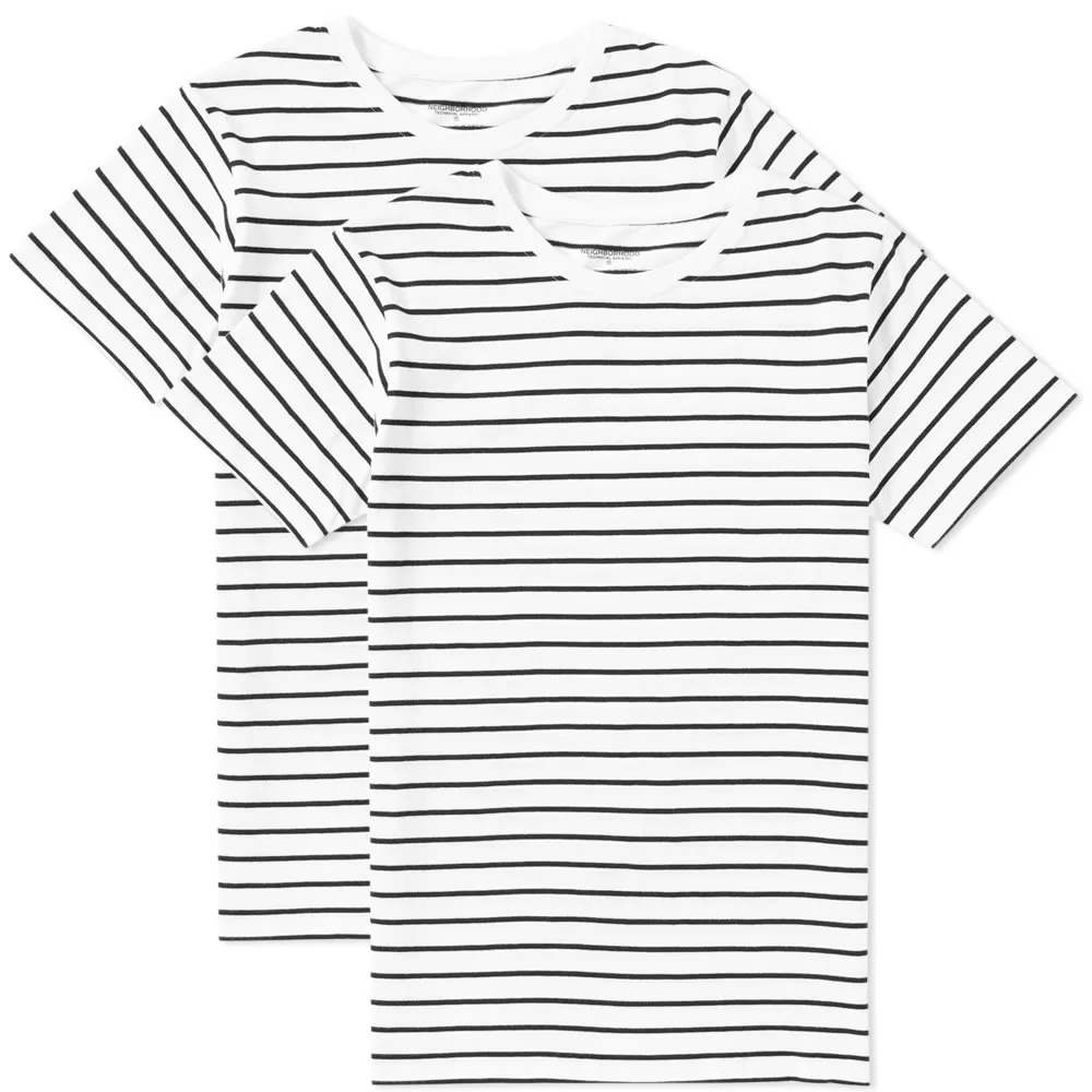 Neighborhood Classic Border Tee - 2 PackWhite