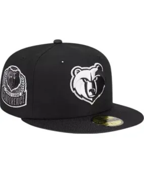 New Era Men's NBA Memphis Grizzlies Active Satin Visor 59FIFTY Fitted Hat