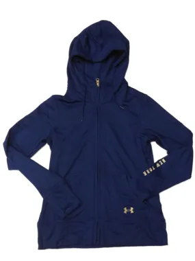 New York Mets Under Armour Coldgear WOMENS Blue LS Full Zip Hooded Jacket (M)