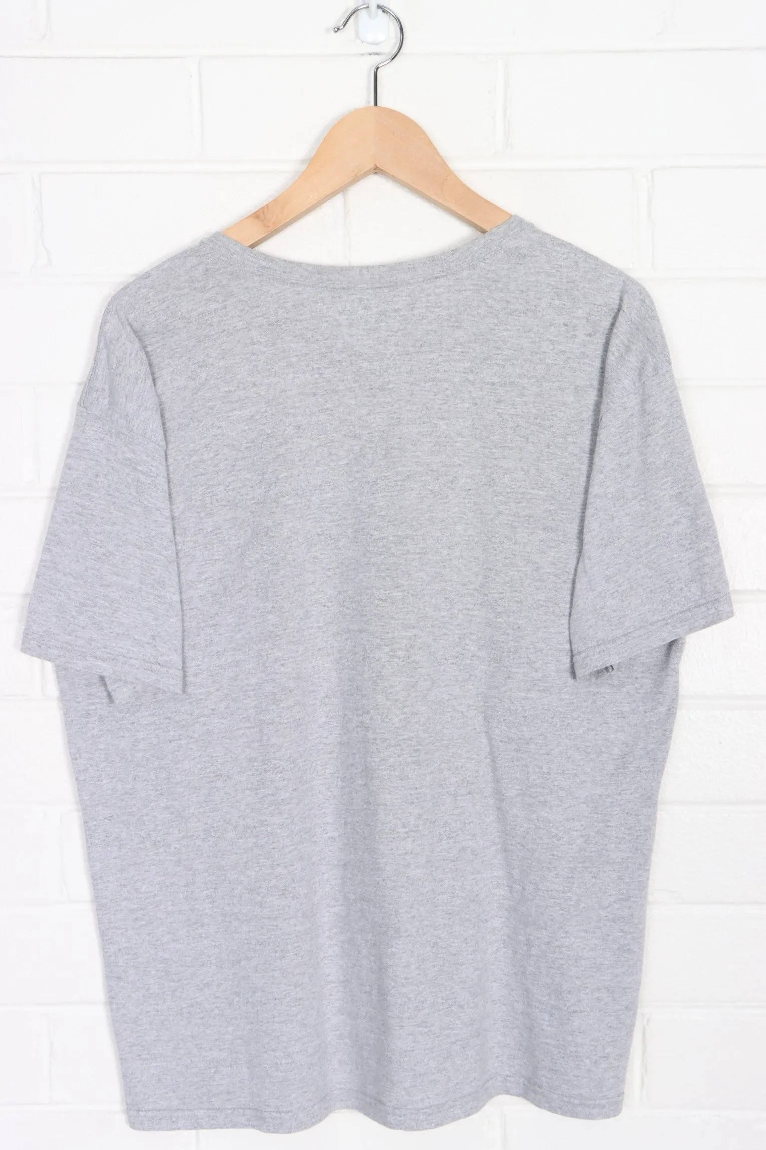 NIKE Grey Marle Swoosh Logo T-Shirt USA Made (M)