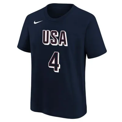 Nike Kids' USA Basketball Steph Curry #4 Name & Number T-Shirt