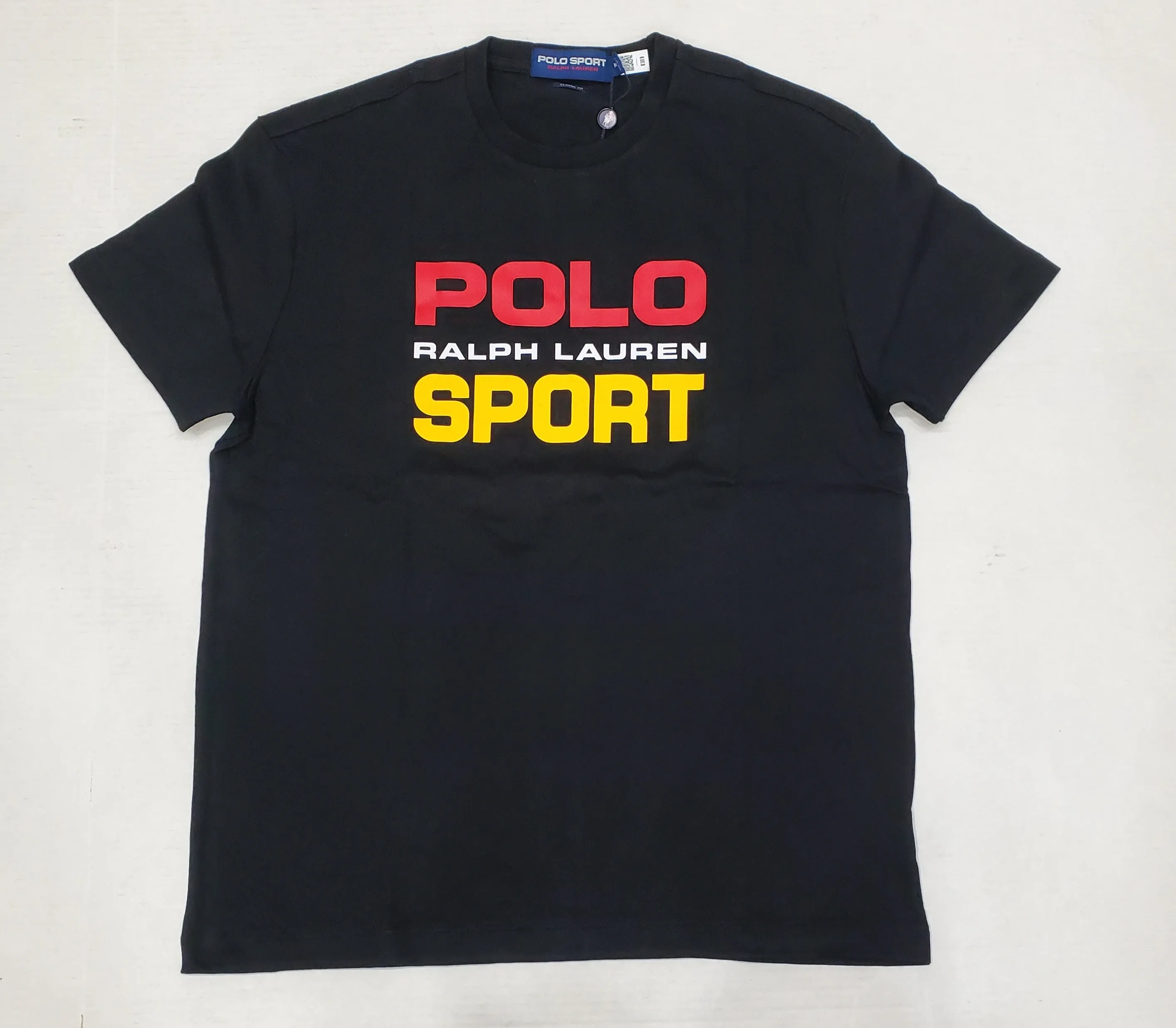 Nwt  Polo Sport Black/Red/Yellow Classic Fit Tee