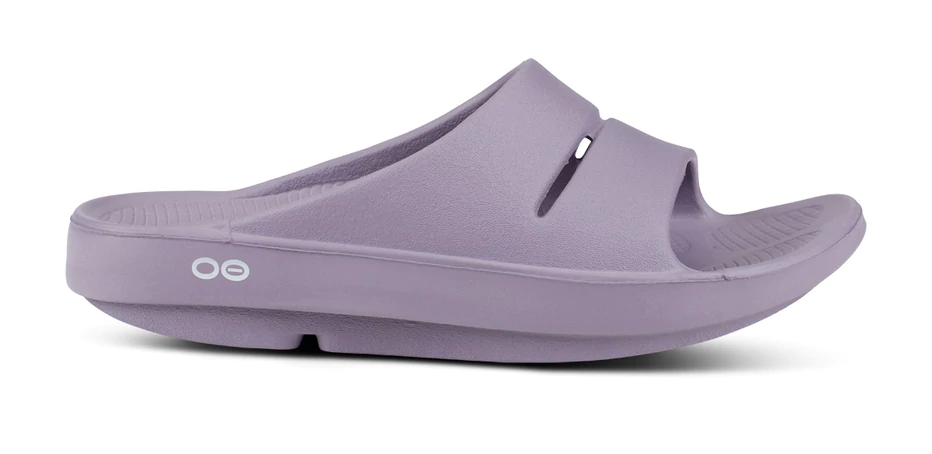 Oofos Womens OOahh Slide Sandal (1100)- Mauve