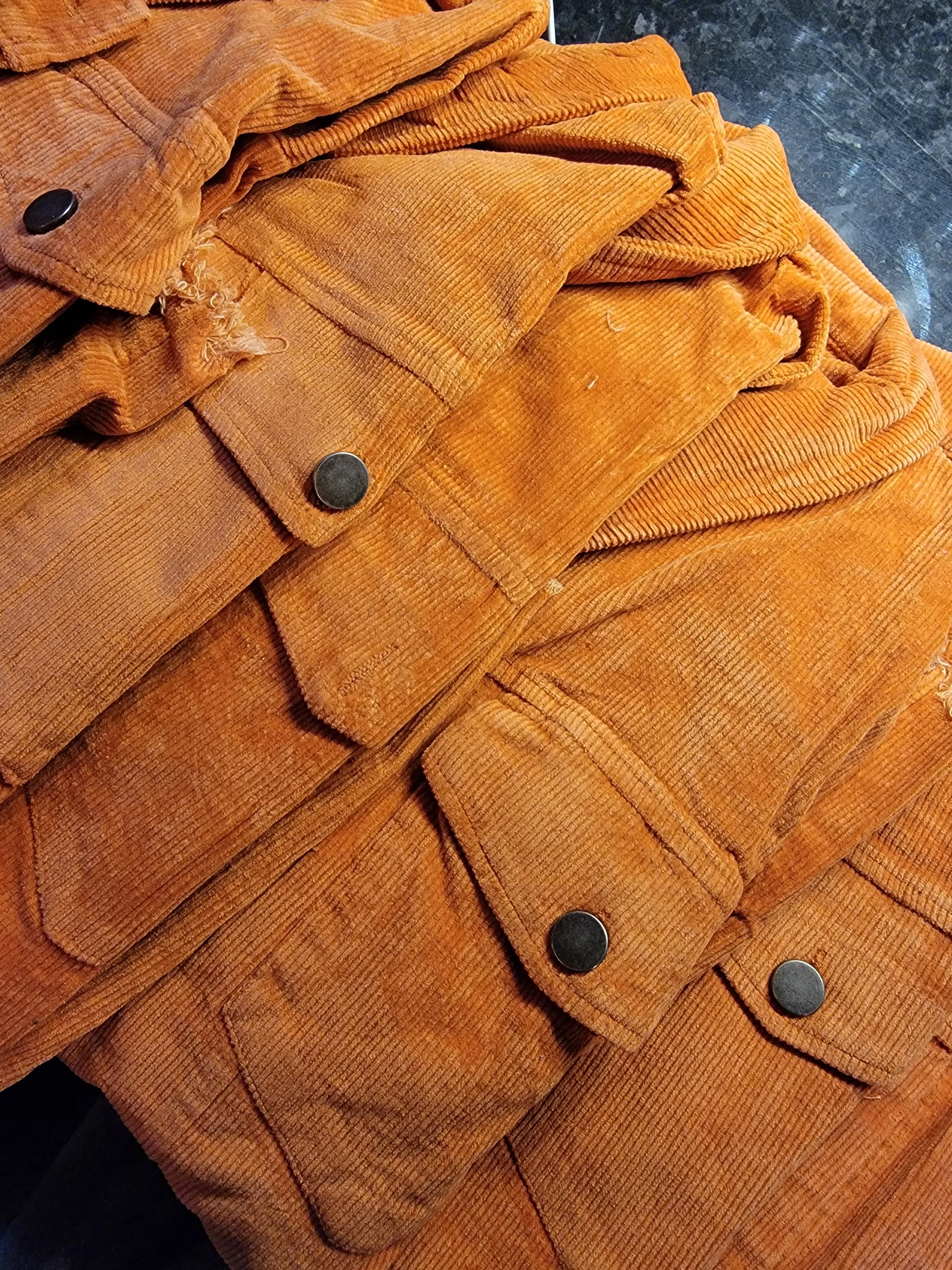 Orange Fever Colbie Corduroy Shirt Jacket/Shacket