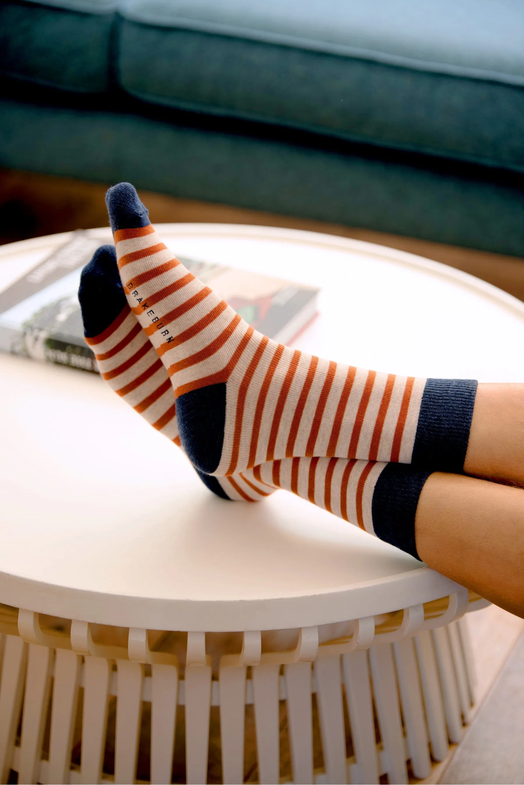 Orange Stripe Socks