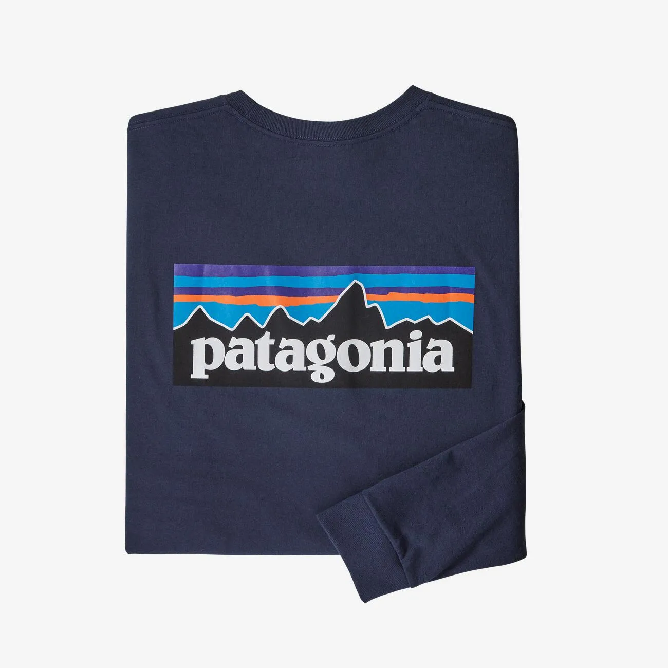 Patagonia - M's L/S P-6 Logo Responsibili-Tee - Classic Navy