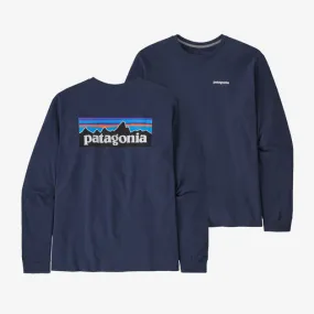 Patagonia - M's L/S P-6 Logo Responsibili-Tee - Classic Navy