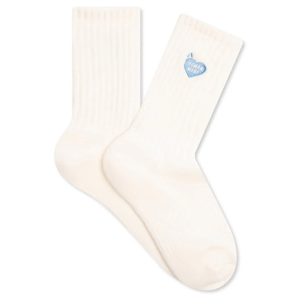 Pile Socks - White