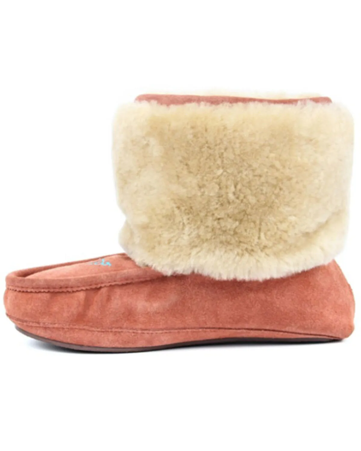 Product Name:  Superlamb Women's Navajo Slip-On Casual Fleece Booties - Moc Toe