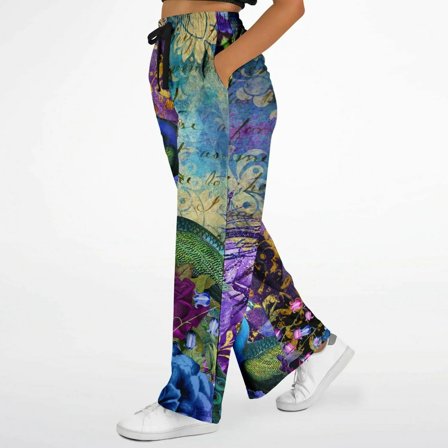 Purple Fusion Eco-Poly Stretchy Phat Bellbottoms