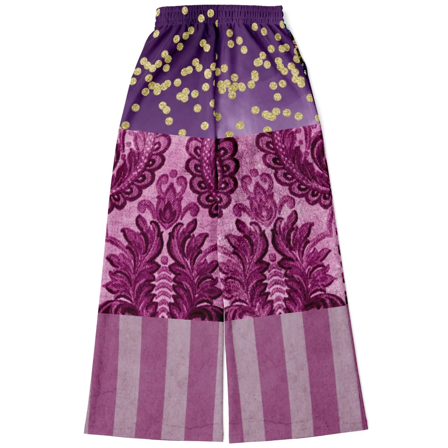 Purple Jamboree Eco-Poly Stretchy Phat Bellbottoms