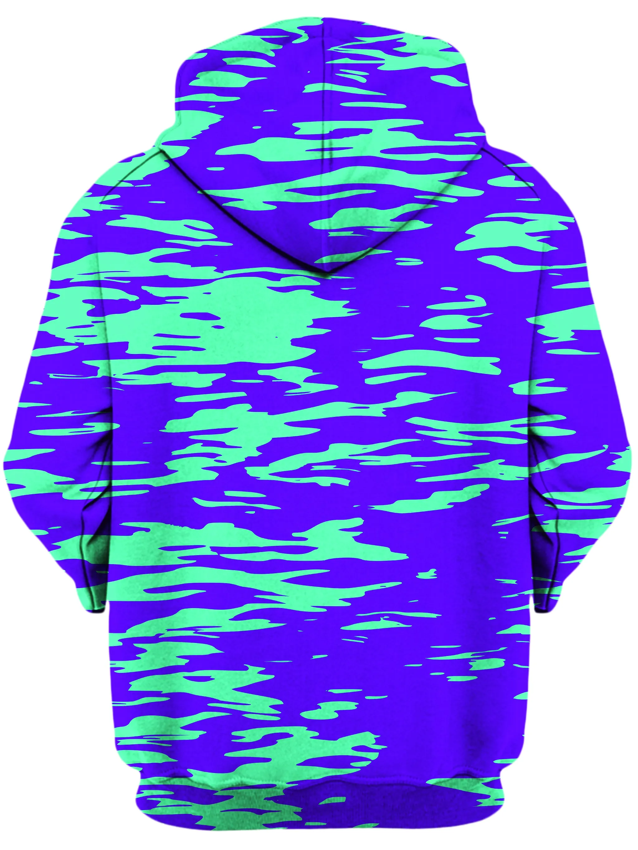 Purple Mint Rave Zebra Stripe Unisex Hoodie